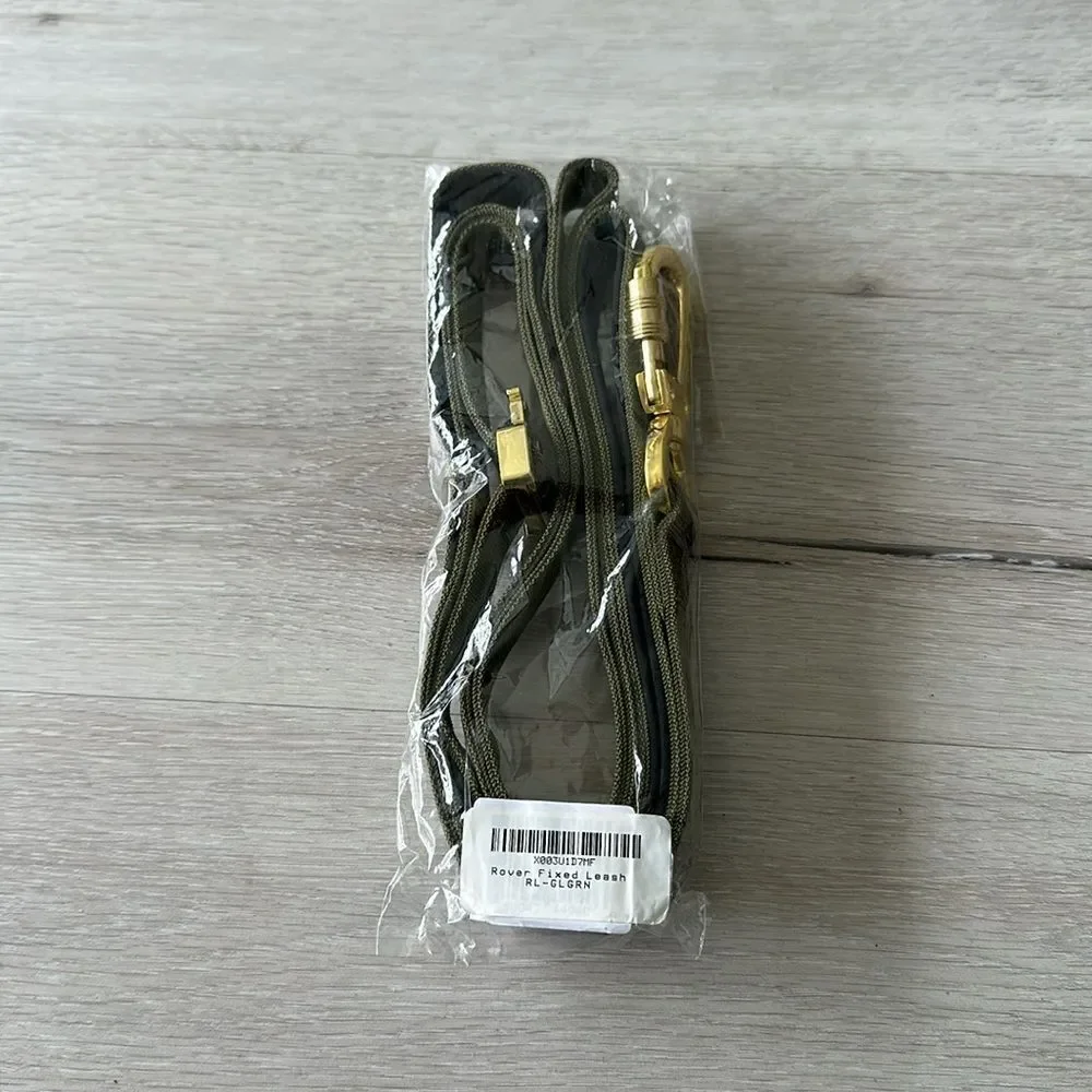 Mountain Hound Rover Fixed Leash Green/Gold OS NWT IN PACKAGE